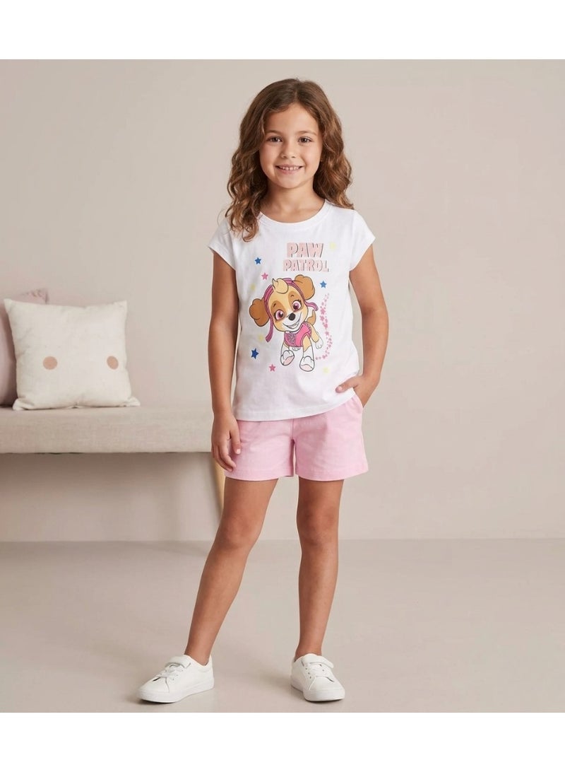 Nickelodeon Paw Patrol Paw Patrol pink two-piece pajama set 100% cotton by kids tv - Image 2