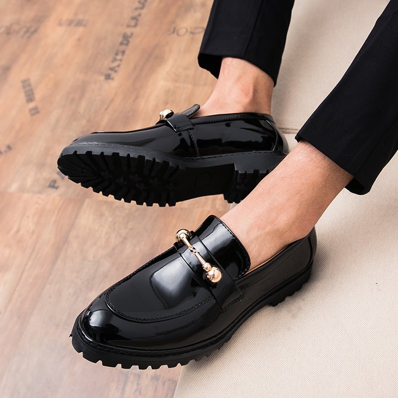 Dropshipping Of 46 Large Size Men'S Shoes, New Casual Leather Shoes, Fashionable Men'S Business Leather Shoes, Korean Style Trendy Wedding Shoes - Image 3