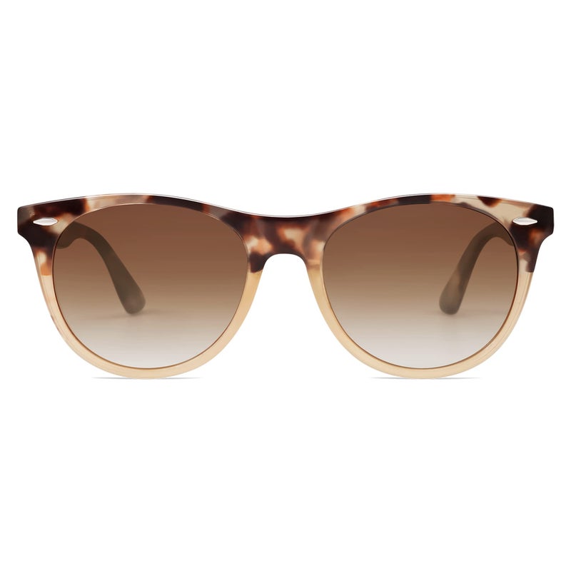 SOJOS Classic Polarized Sunglasses for Women Men Small UV400 Lenses SJ2076 with Brown Tortoise/Brown - Image 1