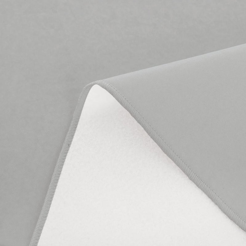 NLMUVW Vinyl Tablecloth with Flannel Backing for Rectangle Table, PVC Table Cloth Waterproof Wipe Clean Table Cover for Dining Party Camping Outdoor, Light Grey, 60 X 84 Inch - Image 2