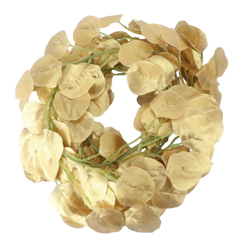 Glitter Eucalyptus Garland Wedding Decoration Hanging Ornament for Party Banquet Reception - Image 2