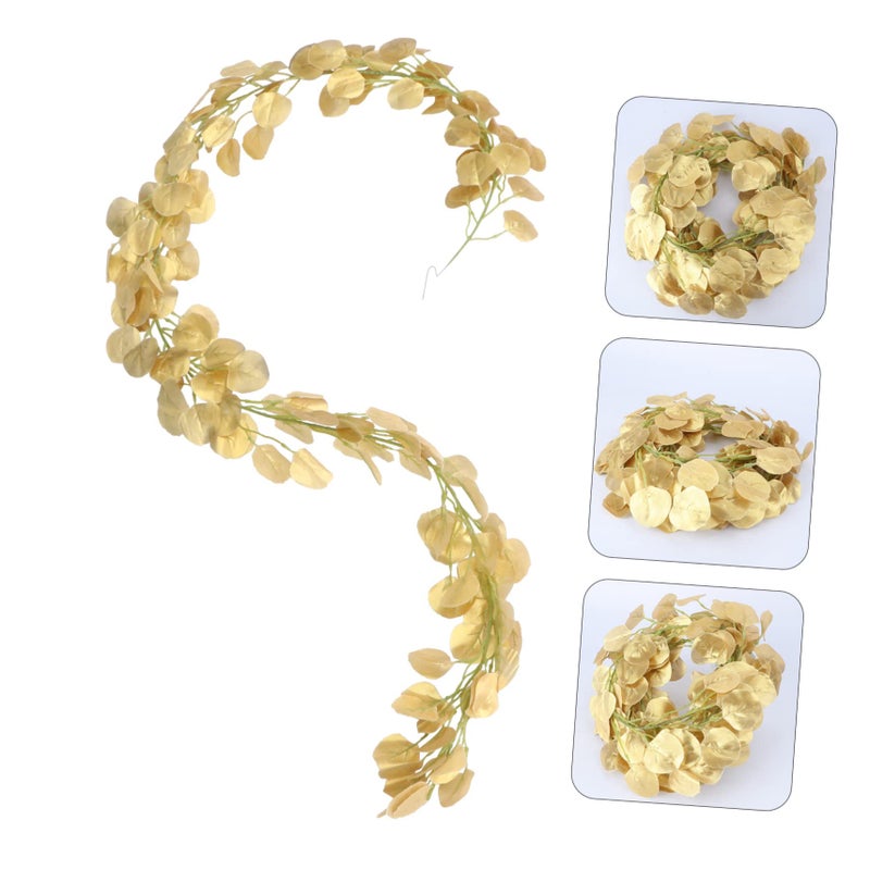 Glitter Eucalyptus Garland Wedding Decoration Hanging Ornament for Party Banquet Reception - Image 3
