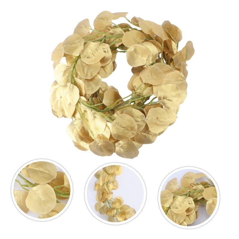Glitter Eucalyptus Garland Wedding Decoration Hanging Ornament for Party Banquet Reception - Image 4