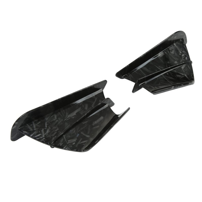 Motorcycle Winglet Marble Grain Motorcycle Side Spoiler Fit For R1 R3 R25 NINJA400 Z900 CBR650 - Aerodynamic Wing Three Dimensional Curve Design Increases Downforce - Motorcycle Fairing Winglets Made - Image 3