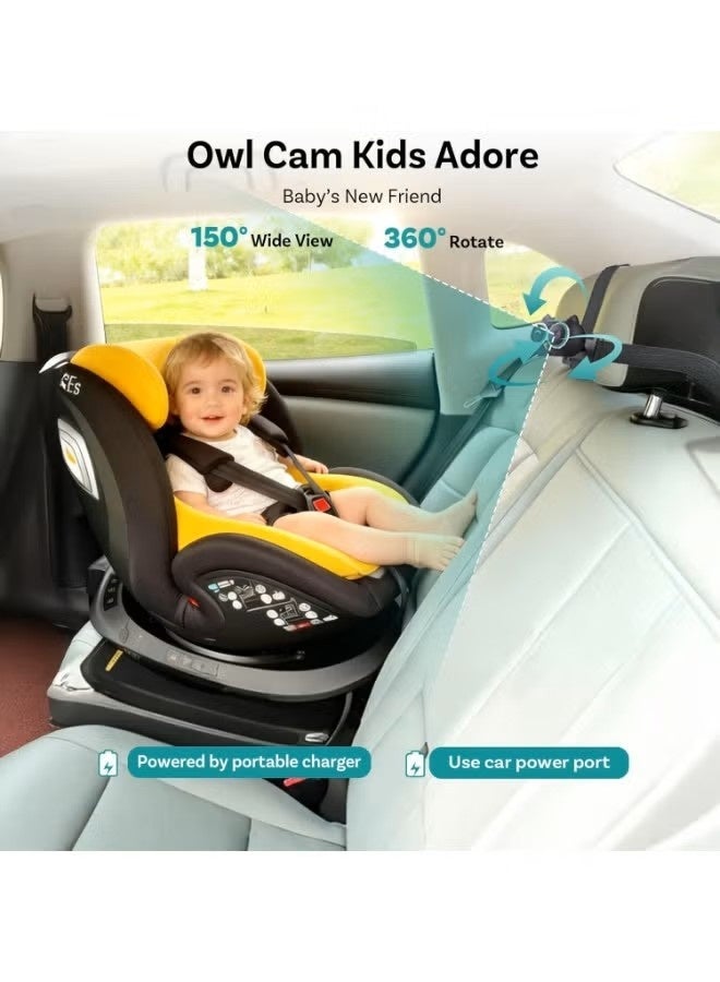 Ottocast Wireless CarPlay Adapter with Baby Monitor Rear Seat Camera | Ottocast Cabin Care 2-in-1 Plug & Play CarPlay Upgrade | 1080P HD Wide-Angle In-Car Safety Camera | Works with Factory Wired CarPlay Vehicles - Image 3