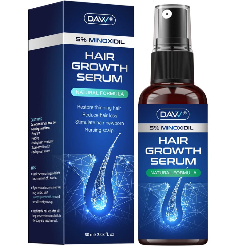 DAVV Minoxidil for Men Hair Growth Serum: Minoxidil 5 Percent - 1.5 - Image 1