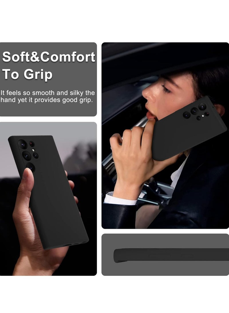 BORTONY Samsung S24 Ultra Case Liquid Soft Silicone Gel Rubber Galaxy S24 Ultra Cover Anti Scratch Drop-Proof Protective Case for Samsung Galaxy S24 Ultra 6.8 Inch  - Image 3