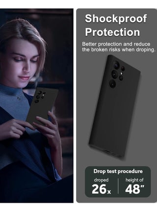 Samsung S24 Ultra Case Liquid Soft Silicone Gel Rubber Galaxy S24 Ultra Cover Anti Scratch Drop-Proof Protective Case for Samsung Galaxy S24 Ultra 6.8 Inch - view 4