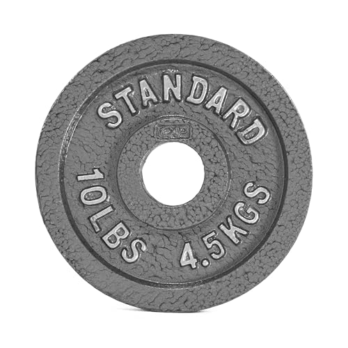 CAP Barbell Olympic 2-Inch Weight Plate, GRAY 10 LBS - Image 1