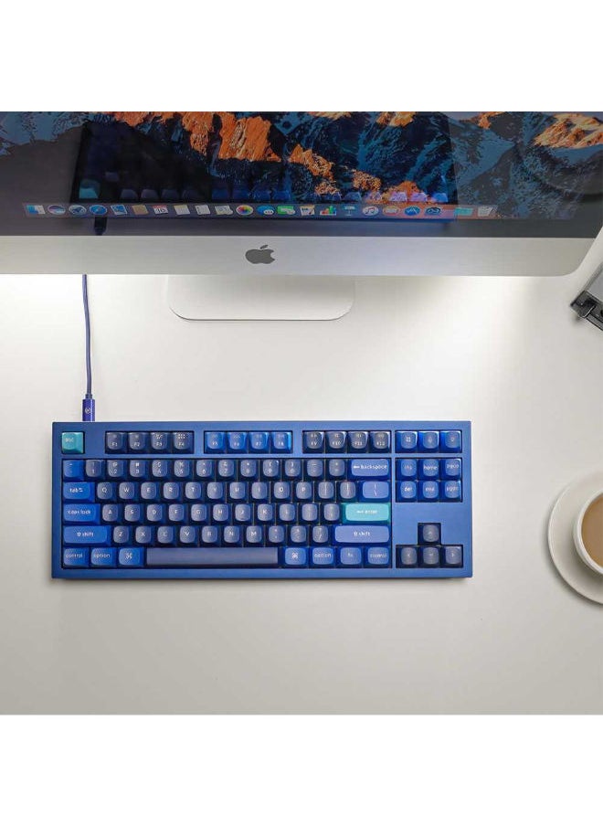 Q3-O1 QMK Custom Hot-Swappable Gateron G-PRO Red Switch Mechanical Keyboard Full Assembled Navy Blue RGB with Knob - pzsku/Z739CF46C255BEE635B90Z/45/_/1694339369/1d63ec45-7cfb-4f52-a718-c23cc56e5fbb