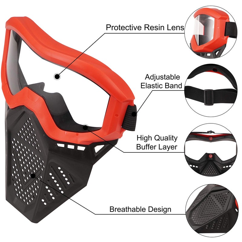 Surper Tactical Mask Compatible with Nerf Rival, Apollo, Zeus, Khaos, Atlas, Artemis Blasters Rival Mask - Image 4