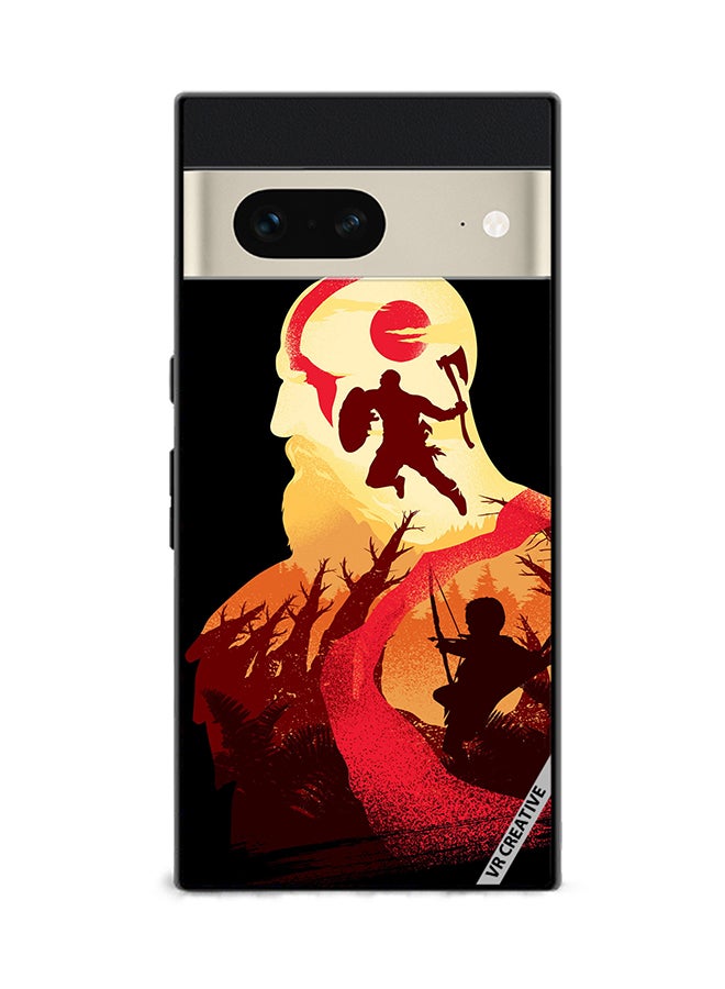 VR CREATIVE Protective Case Cover For Google Pixel 7 God Of War Design Multicolour - Image 1