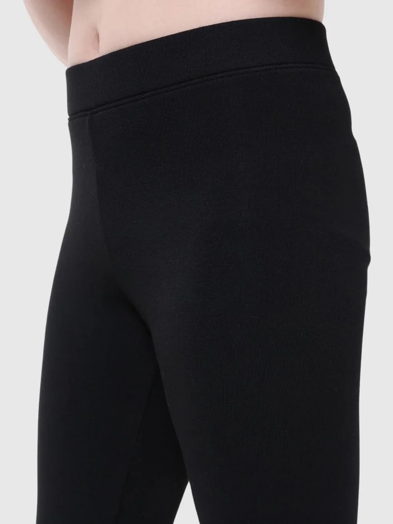 Yhh Kids Children's Winter Tights, Combed Cotton, 100% Cotton, Black