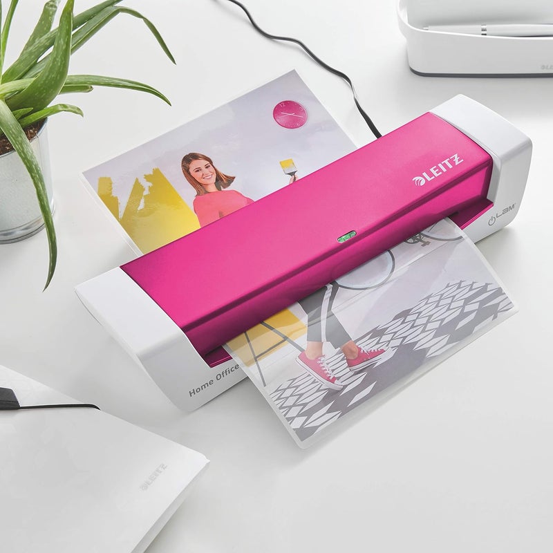 Leitz A4 Ilam Home Office Laminator Pink - Image 2