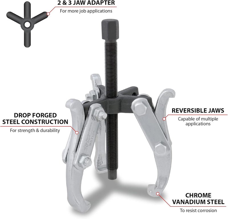 Performance Tool W87126 2/3 Jaw Gear Puller - Image 2