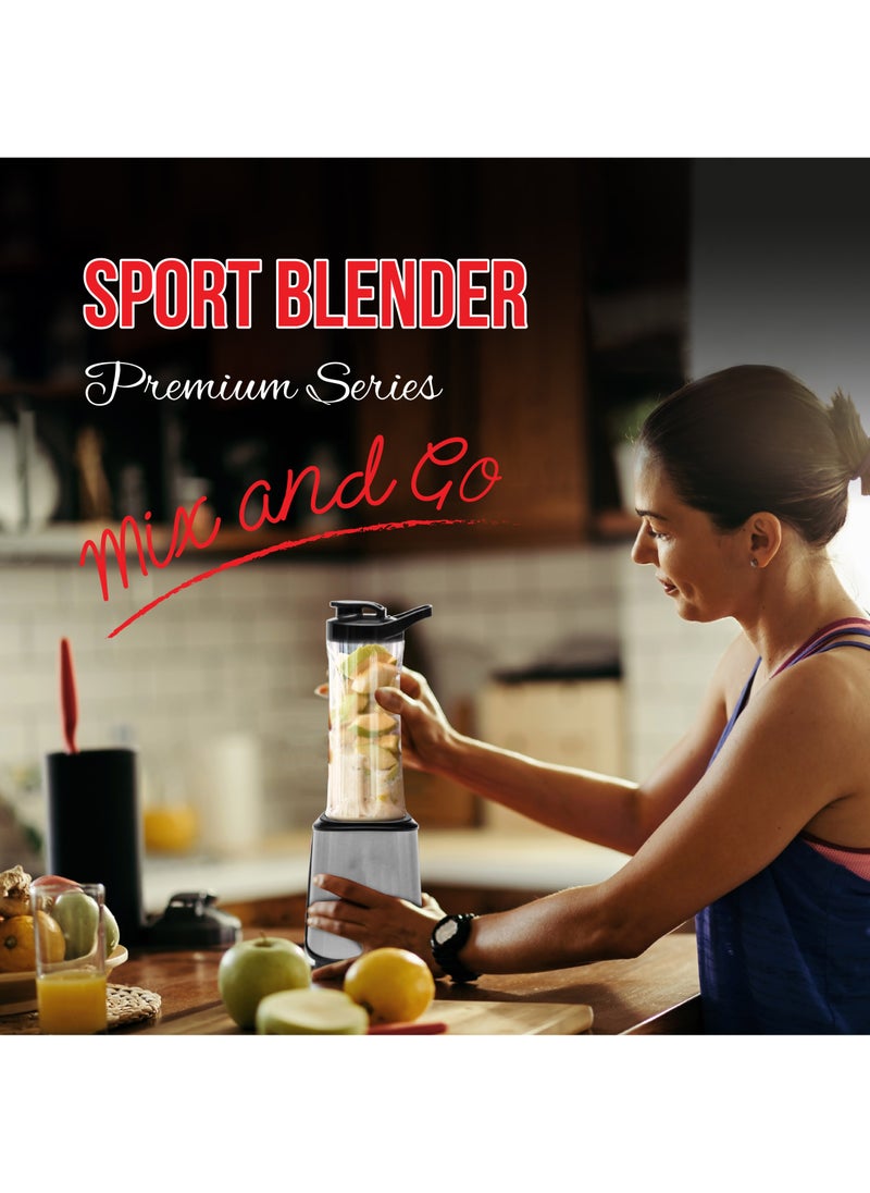 MULLER KOCH - 350 Watt Sport Blender with Two Bottle Sizes - Stainless Steel Blades - Image 1