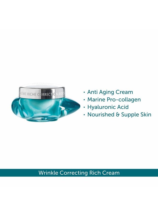 Thalgo Wrinkle-Correcting Rich Cream - Advanced Anti-Aging Cream For Deep Nutrition And Wrinkle Reduction - 50Ml  - Image 4