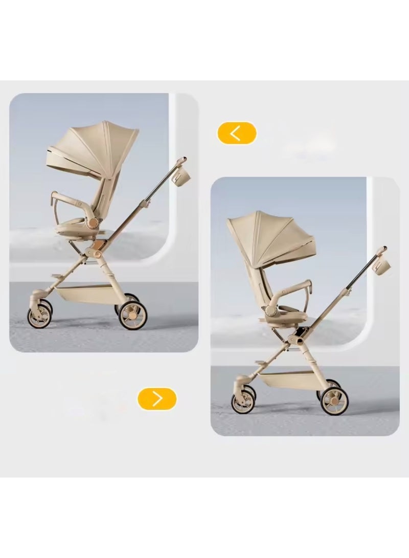 umbrella Lightweight, foldable umbrella stroller easy to carry and travel with featuring a feeding tray and front lights. - Image 2