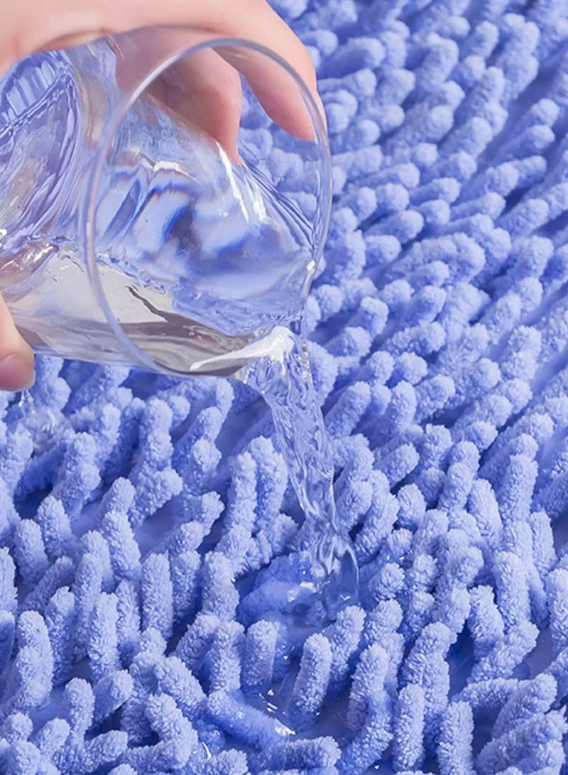 1pc Plain Chenille Rug  - Image 2
