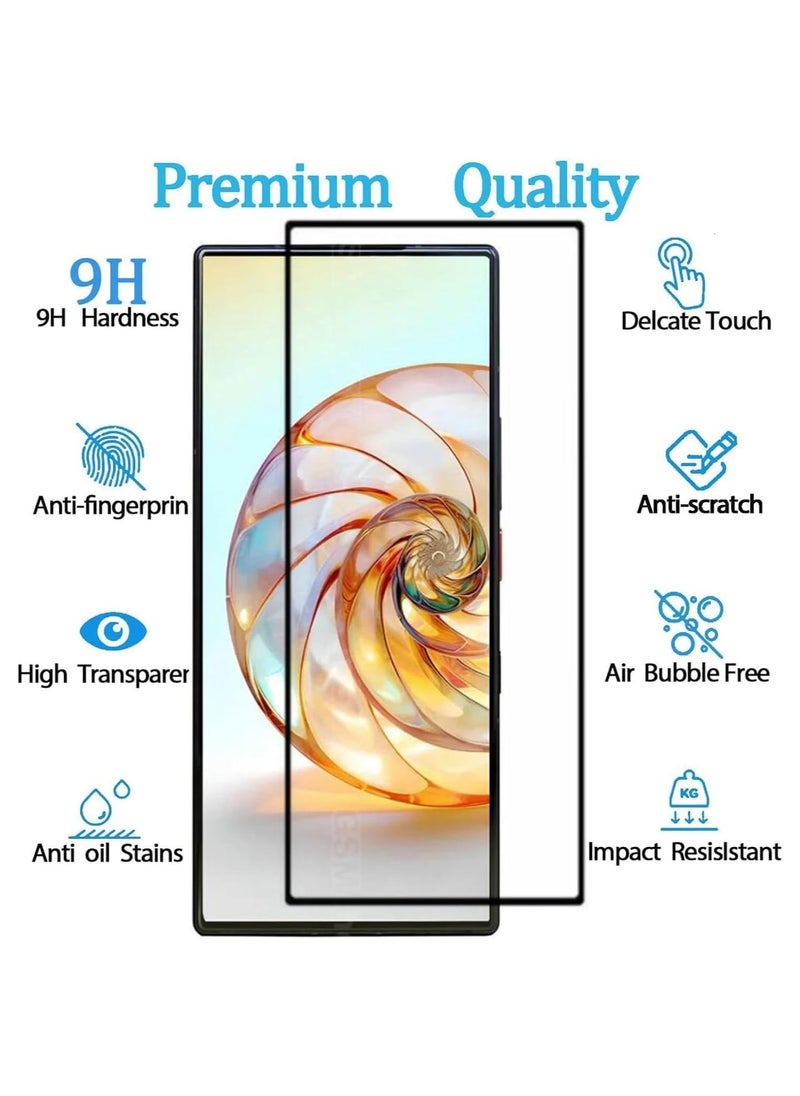 General Screen Protector Compatible with ZTE Nubia Z60 Ultra 5G, [1 Pack] HD Clear Tempered Glass + [2 Pack] Camera Lens Protector Anti-Scratch Tempered Glass, No Bubbles  - Image 2