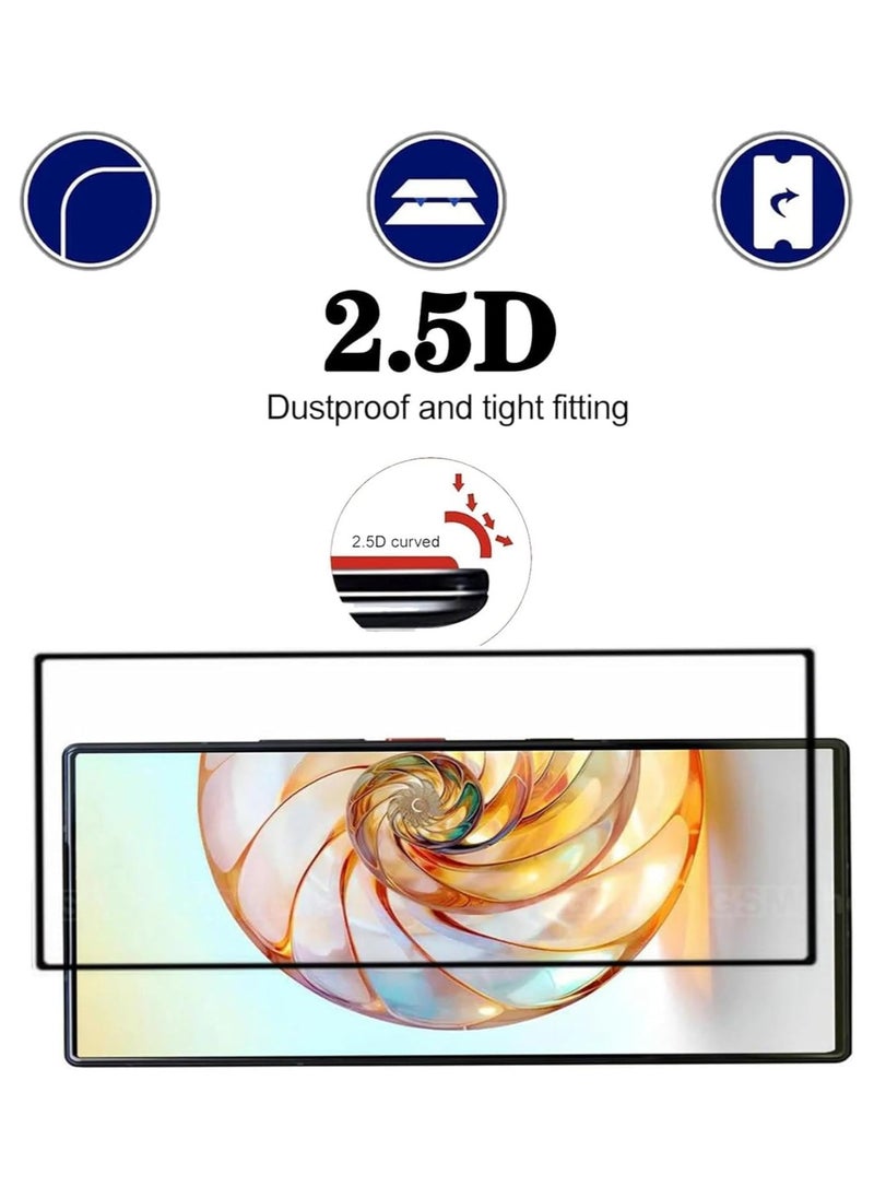 General Screen Protector Compatible with ZTE Nubia Z60 Ultra 5G, [1 Pack] HD Clear Tempered Glass + [2 Pack] Camera Lens Protector Anti-Scratch Tempered Glass, No Bubbles  - Image 4