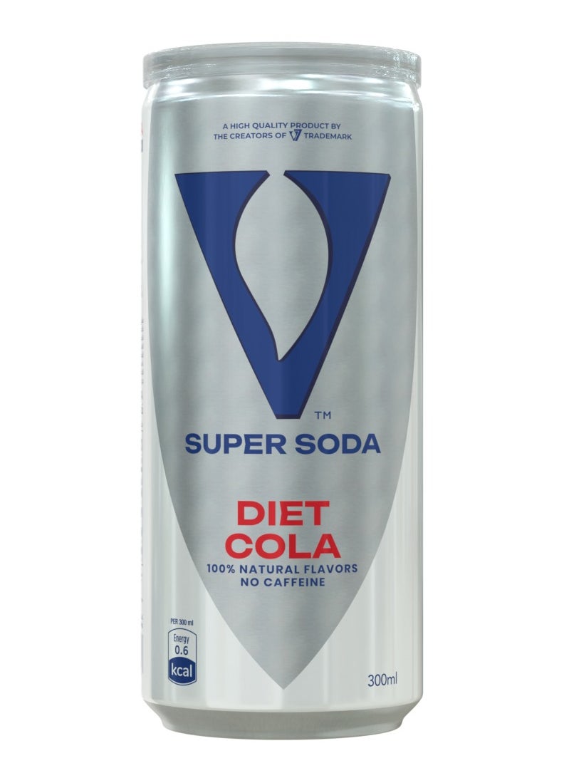 V Cola Super Soda Diet Cola Can 300ml 