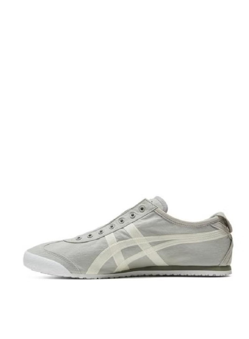 Onitsuka Tiger Men and Women MEXICO 66 Slip-On Canvas Casual Athlesiure Colorblock Sneakers Gray - Image 1