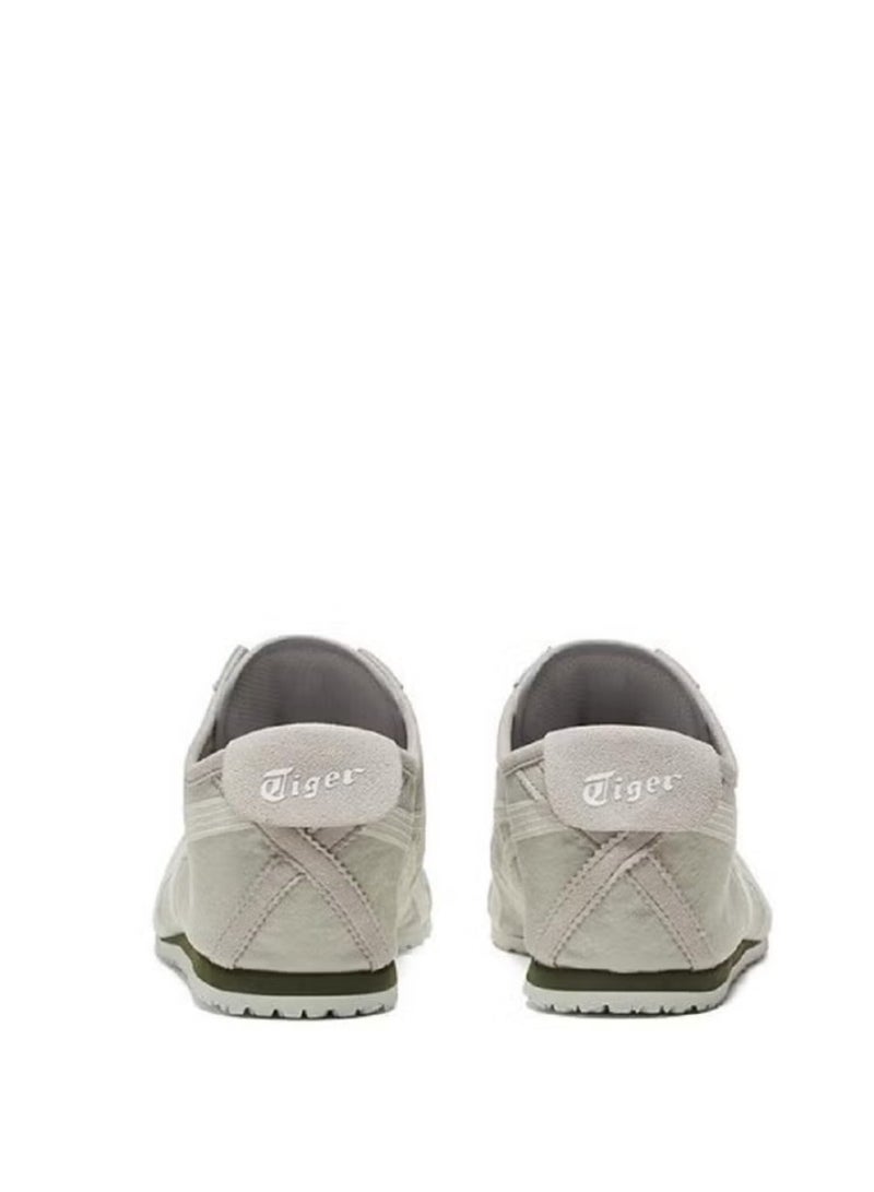 Onitsuka Tiger Men and Women MEXICO 66 Slip-On Canvas Casual Athlesiure Colorblock Sneakers Gray - Image 4
