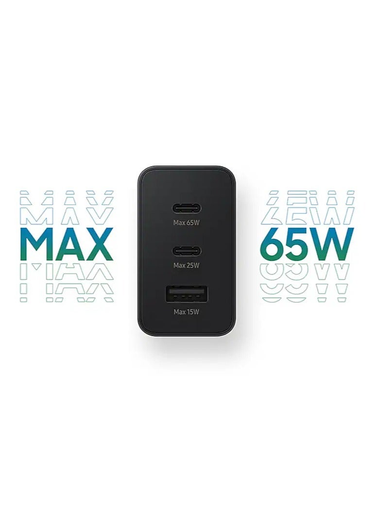 micro speed Super Fast Charge Adapter PD 65W USB QC3.0 Total Power 65W Compatible with iPhone and Samsung - Image 2