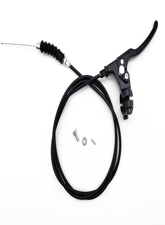ForconMed Knee Walker Brake cable Lever Assembly,Right Brake Assembly for The Knee Walker Scooter,Universal replacement Parts,Compatible with all brands of Knee Walker Scooter,With cable and hardware(1Ea,Black) - Image 1