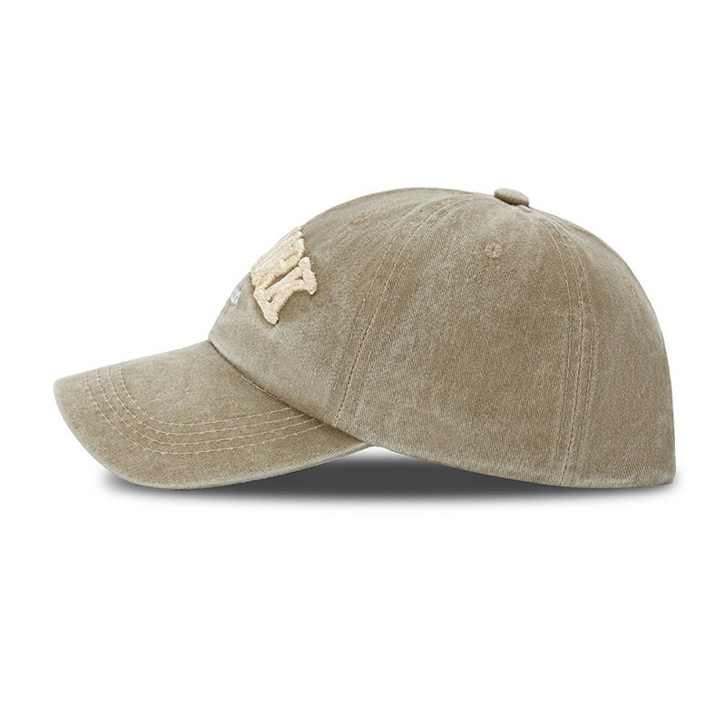 New Washed Coating Baseball Cap Adjustable Fashion Unisex Black - Image 5