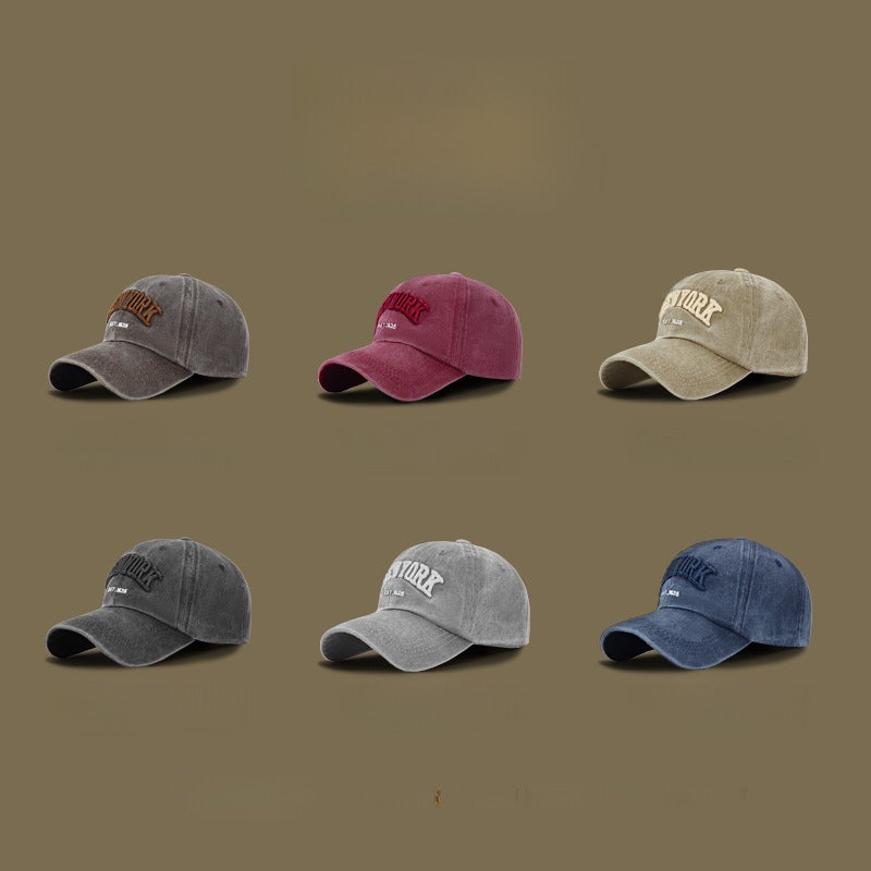 New Washed Coating Baseball Cap Adjustable Fashion Unisex Black - Image 3