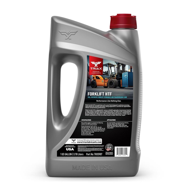 Triax Forklift HTF Full Synthetic Hydraulic and Transmission Oil - 1 Gallon - Image 2