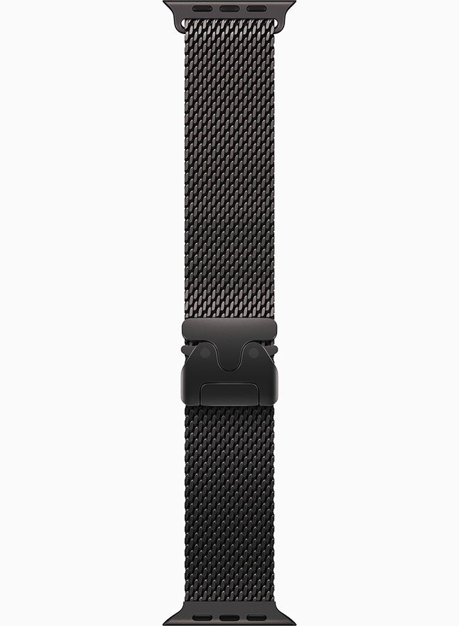 Apple Watch Ultra 4 GPS + Cellular (Middle East Version) Black Titanium Case With Black Titanium Milanese Loop Medium - Image 3