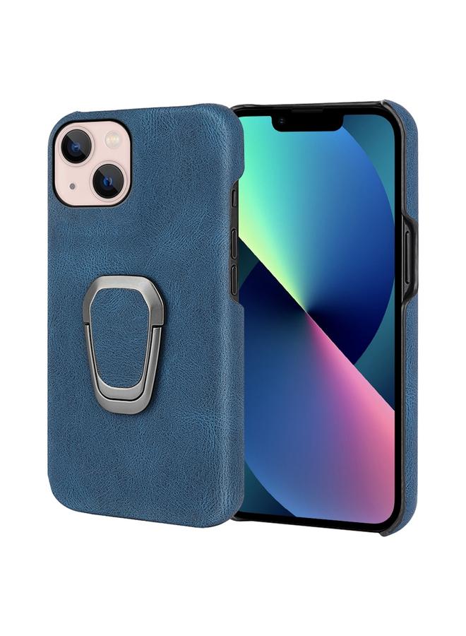 S-TOP Case For iPhone 14 Ring Holder PU Phone Case - Image 1