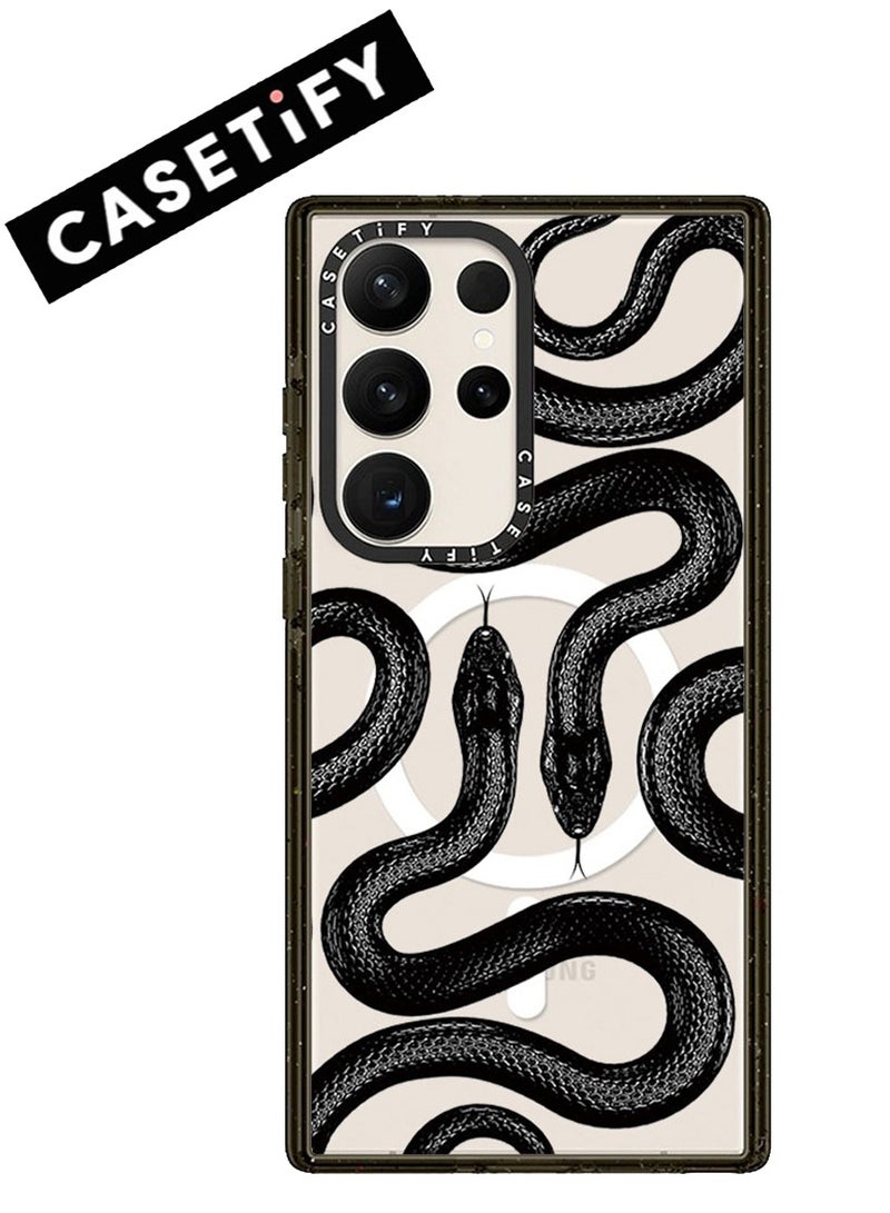 Casetify For Samsung Galaxy S23 Ultra Magnetic Phone Case Snake Pattern Cover - Image 1