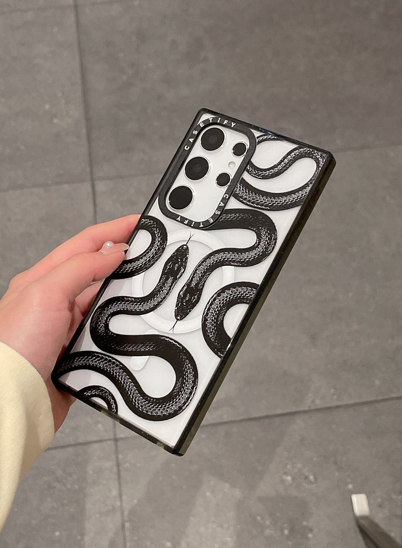 Casetify For Samsung Galaxy S23 Ultra Magnetic Phone Case Snake Pattern Cover - Image 2