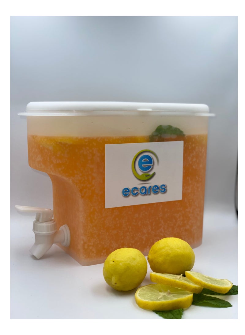 ECARES - ECARES® Cold Kettle with Faucet in Refrigerator, Iced Beverage Dispenser in Refrigerator with Spigot, Large Capacity Cold Water Pitcher, Fruit Drink Dispenser, Beverage Container for Kitchen Home Party Bar and Daily Use. - Image 1