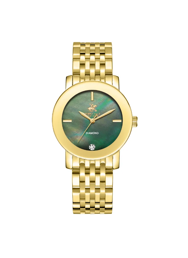 BEVERLY HILLS POLO CLUB BEVERLY HILLS POLO CLUB Women Analog Mother Of Pearl Green Dial Watch - BP3670C.170