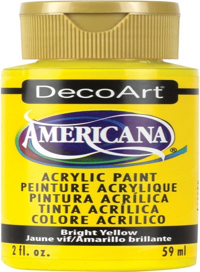 DecoArt Americana Acrylic Paint: Bright Yellow, 2 Ounces - Image 1