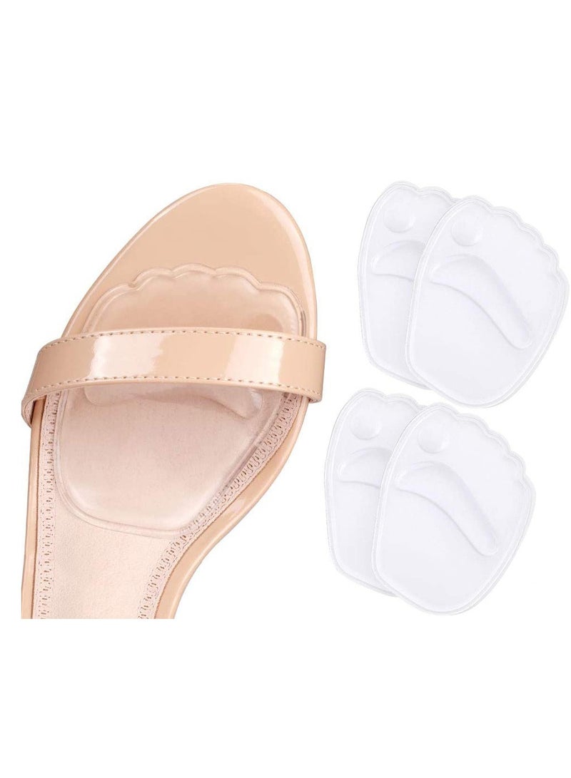 KASTWAVE Gel Insole for High Heels, Self-Stick Ball of Foot Pad for Women, Shock Absorption Heels Insoles for Pain Relief, Anti-Slip Forefoot Cushions, One Size Fits All 4 PCS - Image 1