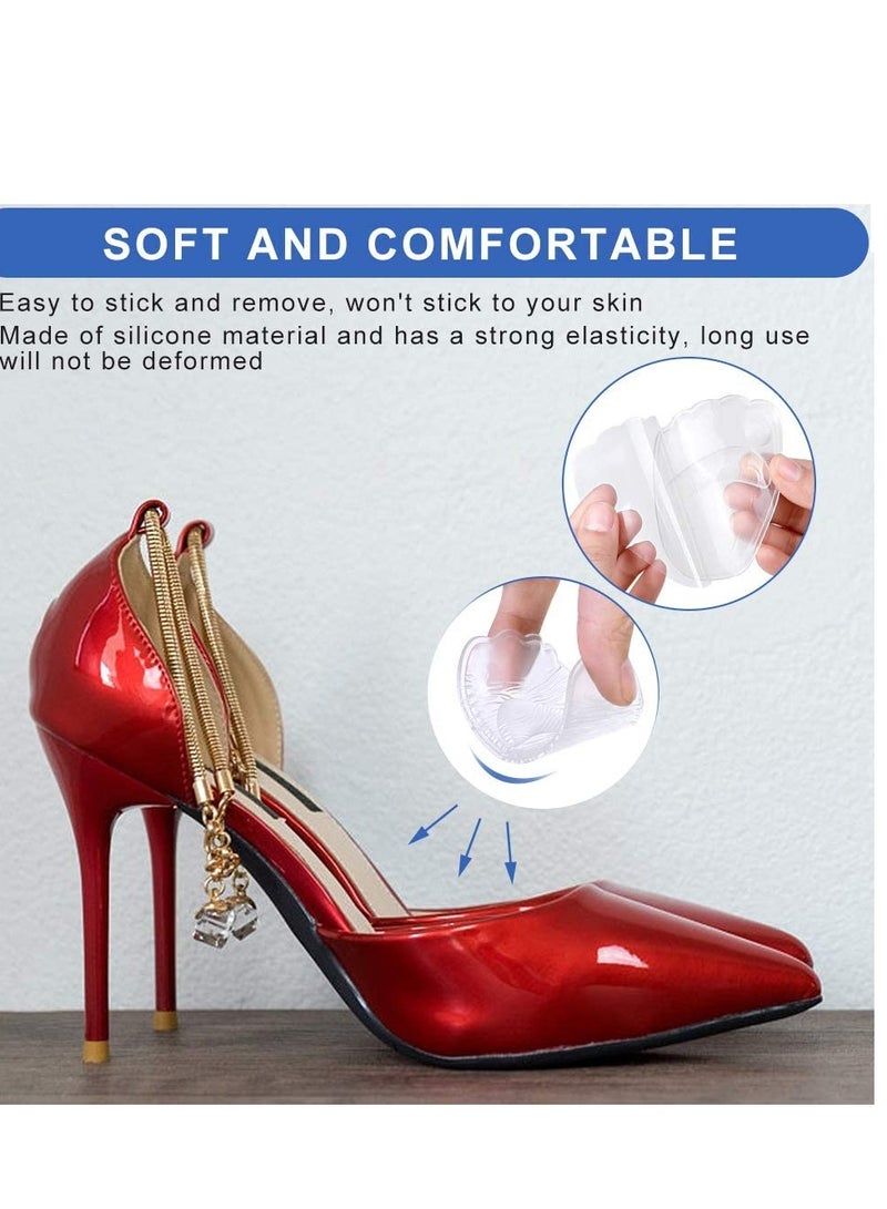 KASTWAVE Gel Insole for High Heels, Self-Stick Ball of Foot Pad for Women, Shock Absorption Heels Insoles for Pain Relief, Anti-Slip Forefoot Cushions, One Size Fits All 4 PCS - Image 3