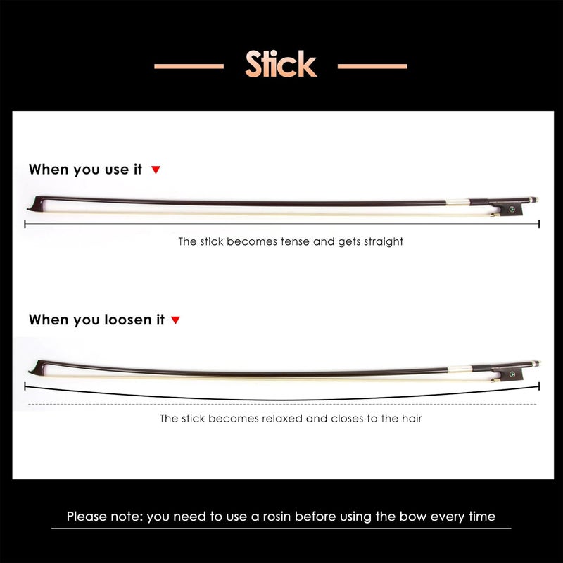Kmise, 4-String Violin, Coffee, 4/4 Bow Carbon Fiber - Image 5