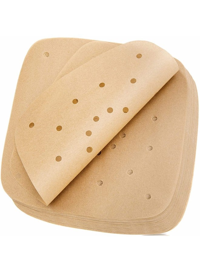 Supply Silicone Oil Paper Baking Silicone Oil Paper Square Air Fryer Special Paper With Holes Oil Absorbing Paper-Color:White 100 Sheets-Specifications:11 Inches 28CM - Image 4