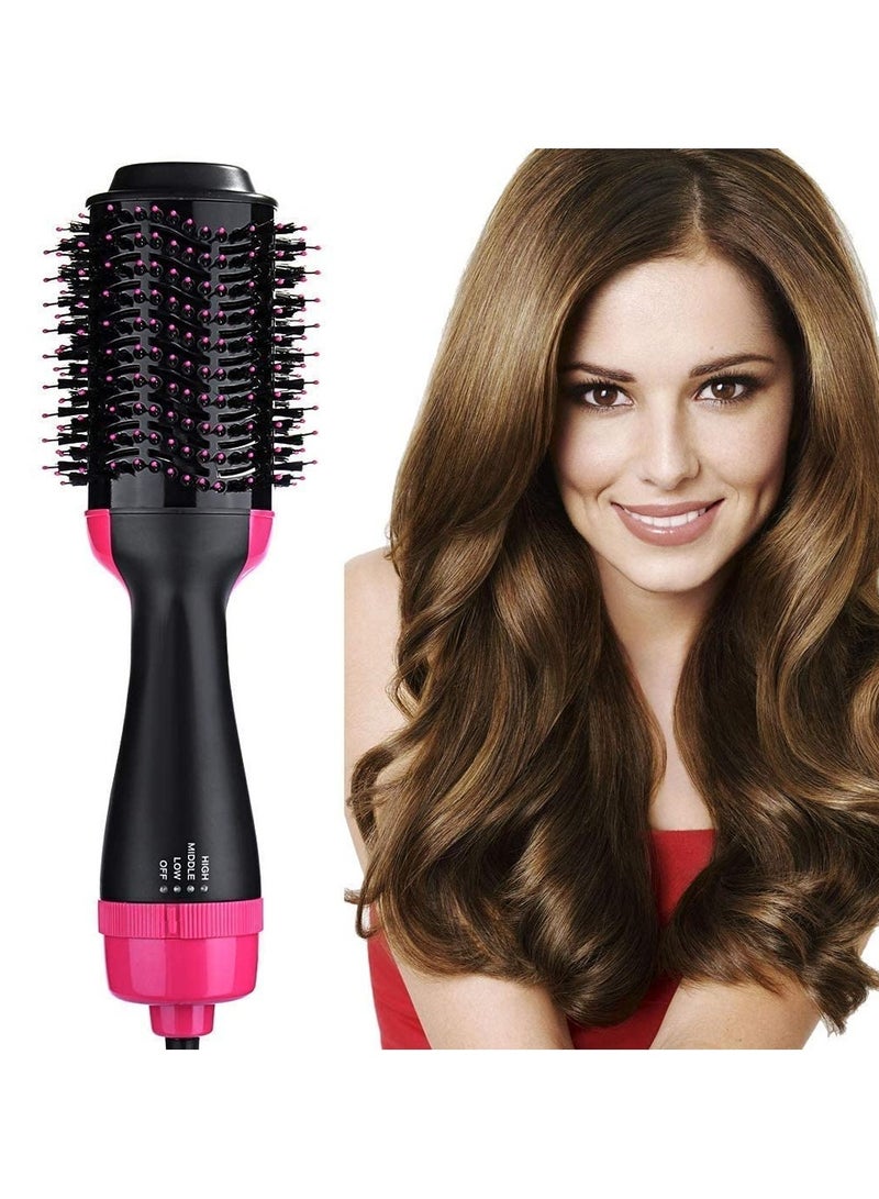 3-in-1 Electric Hair Dryer Brush – One-Step Hot Air Brush Styler, Volumizer & Straightener with Negative Ion Technology for Smooth, Frizz-Free Hair – Salon-Quality Blow Dryer & Curler in Black - Image 2