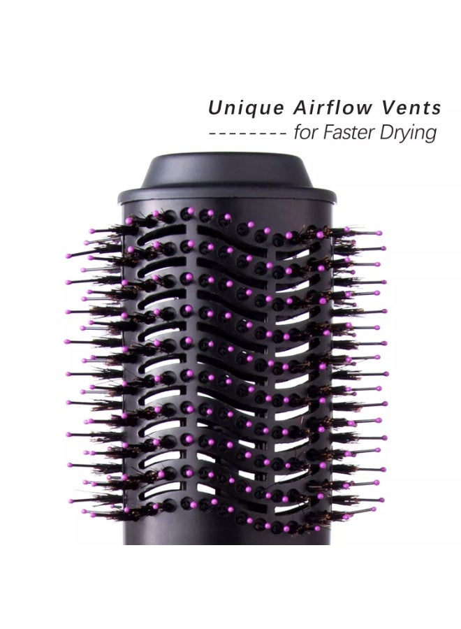 3-in-1 Electric Hair Dryer Brush – One-Step Hot Air Brush Styler, Volumizer & Straightener with Negative Ion Technology for Smooth, Frizz-Free Hair – Salon-Quality Blow Dryer & Curler in Black - Image 5