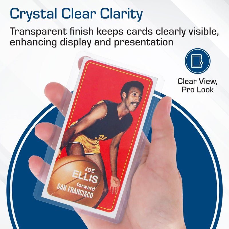 BCW Tall Card Topload Holders â€“ 25 Pack | Premium Top Loaders for Sports Trading Cards | Fits Tall Basketball, Football, Widevision Cards | Clear Rigid Toploader Card Protectors - Image 4