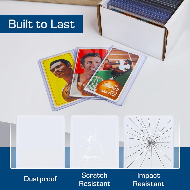 BCW Tall Card Topload Holders â€“ 25 Pack | Premium Top Loaders for Sports Trading Cards | Fits Tall Basketball, Football, Widevision Cards | Clear Rigid Toploader Card Protectors - Image 5