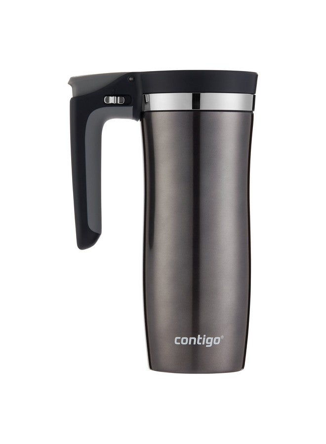كونتيجو كوب سفر Contigo® Handled AUTOSEAL® مصنوع من الفولاذ المقاوم للصدأ مع غطاء سهل التنظيف، سعة 16 أونصة. - Image 2