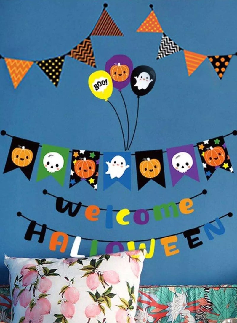 4sheets Halloween Cartoon Graphic Window Sticker  - Image 4